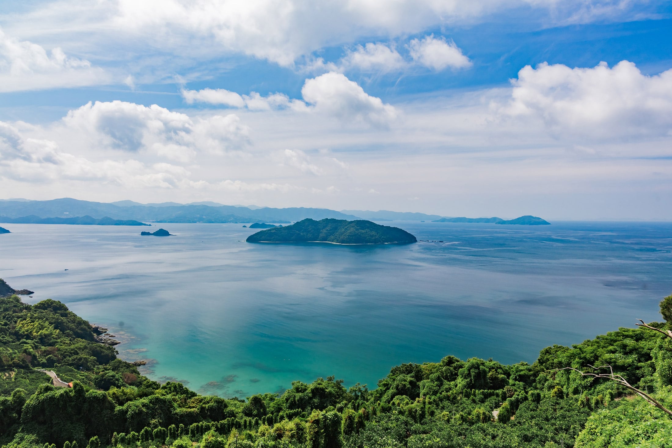 佐田岬半島的美麗大海